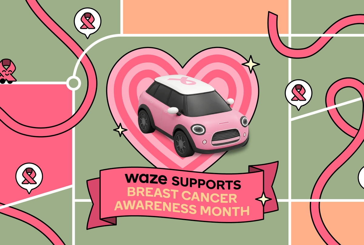 Waze rolls out new features to support Breast Cancer Awareness Month.