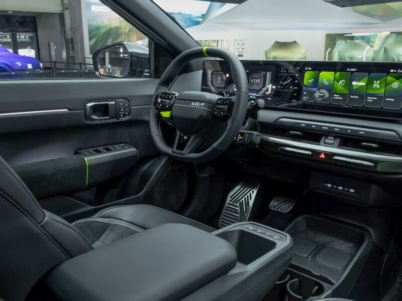 Kia’s new interior spotted with a larger infotainment screen and Hyundai’s high-tech software
