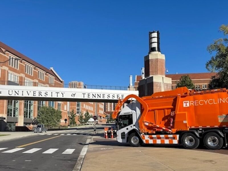 Orange is the new green as University of Tennessee electrifies its garbage fleet