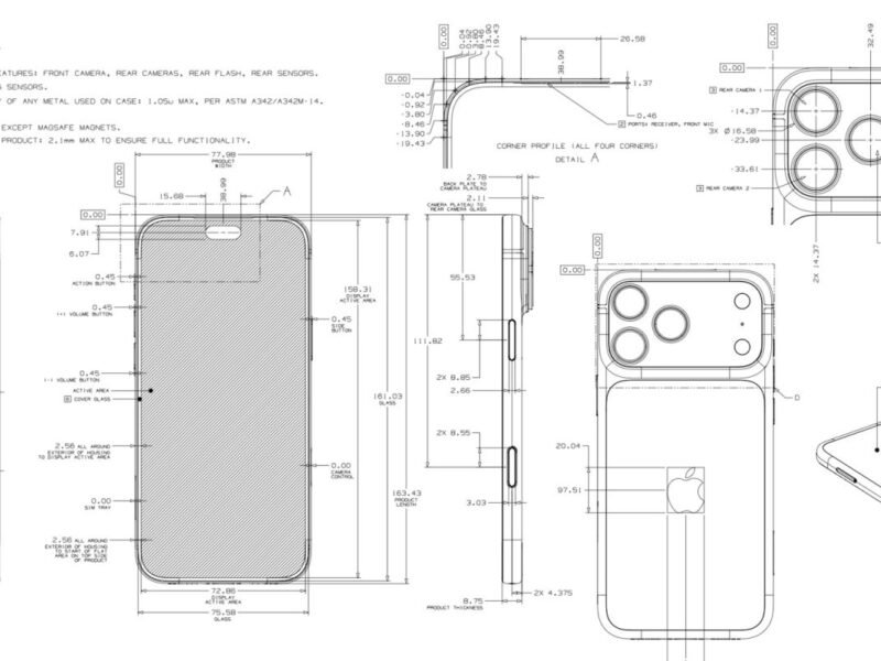 Apple’s dimensional drawings offer a fascinating look at its product designs
