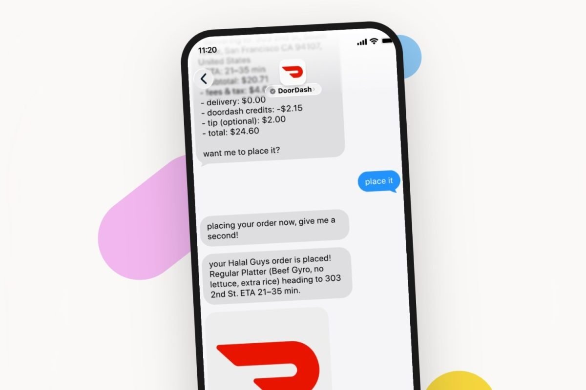 DoorDash now lets you order by text in Apple Messages