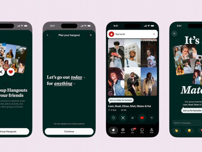 Tinder now offers group hangouts as an alternative to one-on-one dates