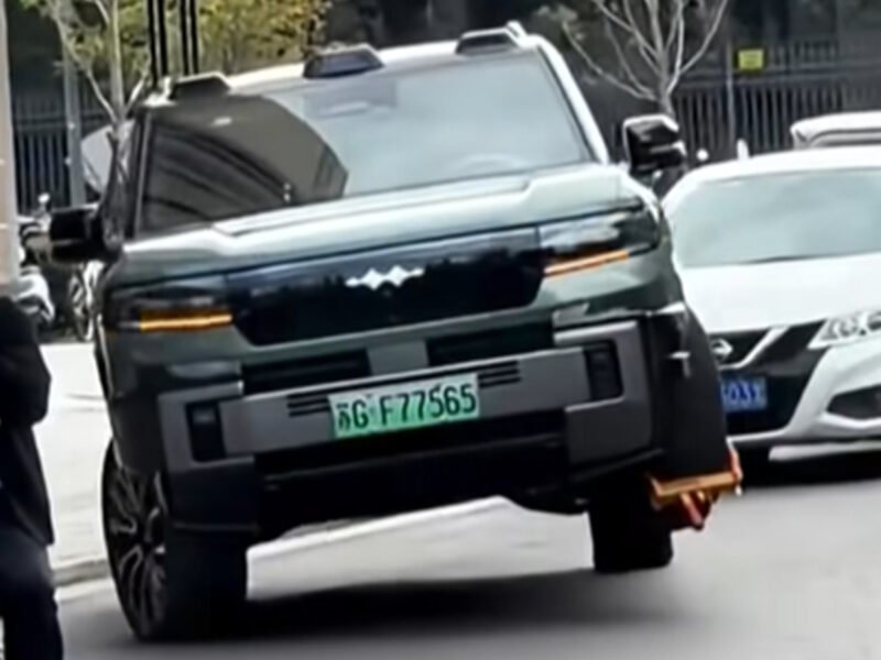 Watch This BYD Hit The Three-Wheeled Motion To Avoid A Parking Boot