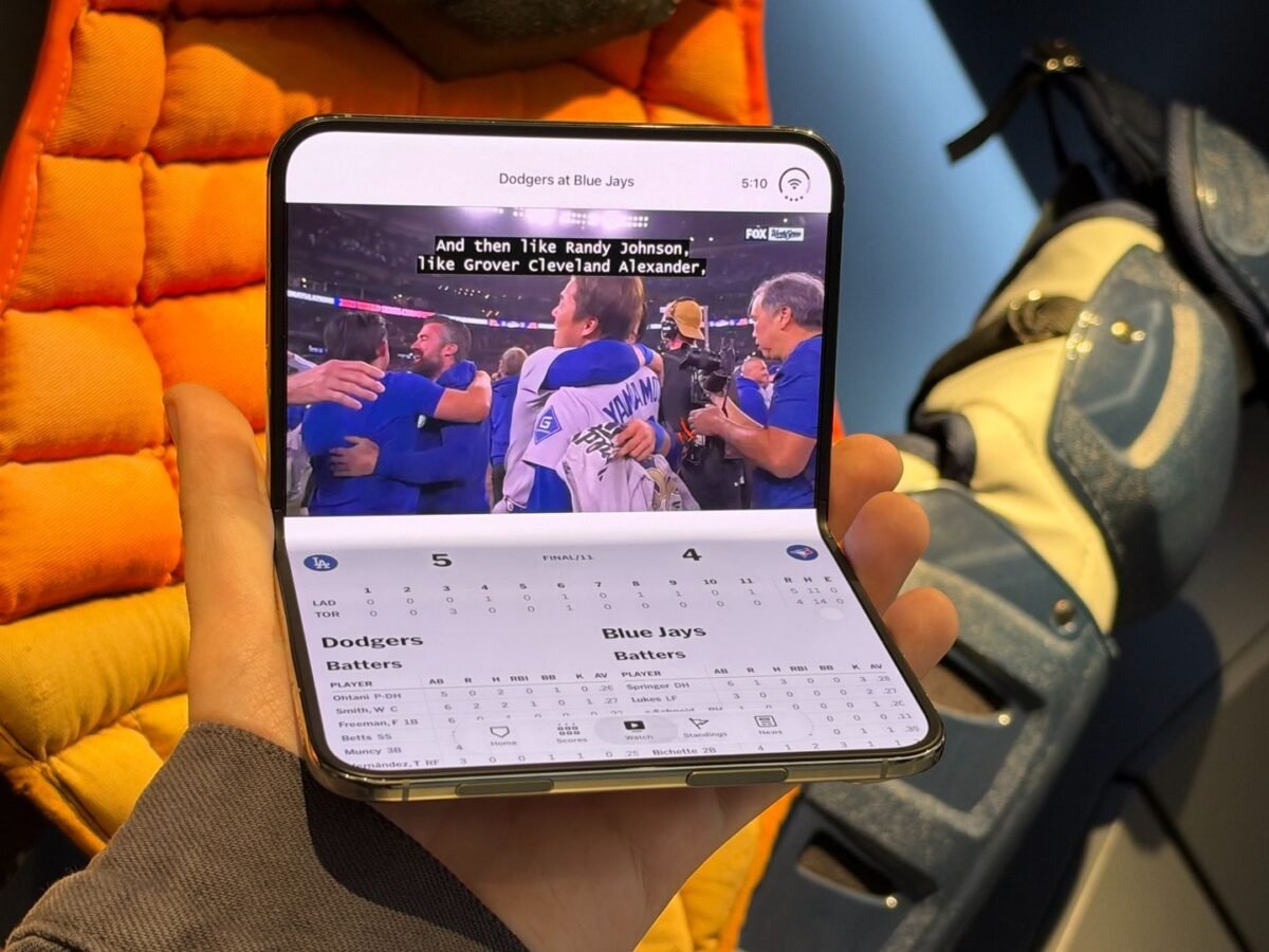 MLB is making the most of iPhone Duo’s foldable screen just in time for the World Series