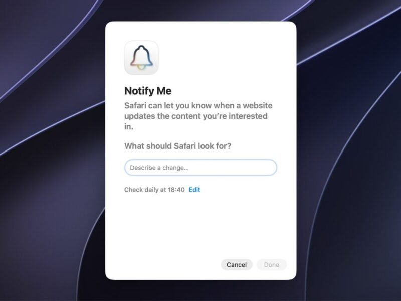 macOS 27: How to use the new ‘Notify Me’ feature in Safari
